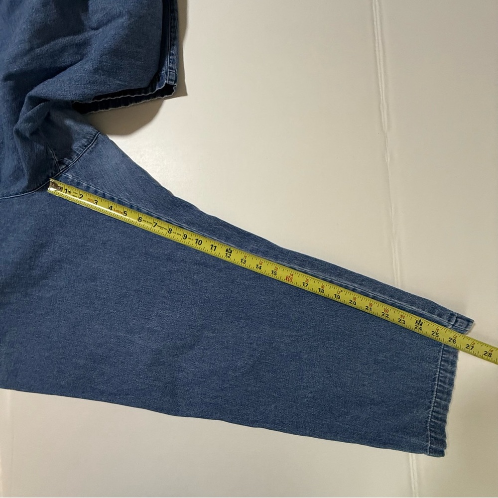 Liz Claiborne #1 Blue Ankle Jeans 100% Cotton Size 22 Petite 26.5” Inseam - Picture 12 of 15